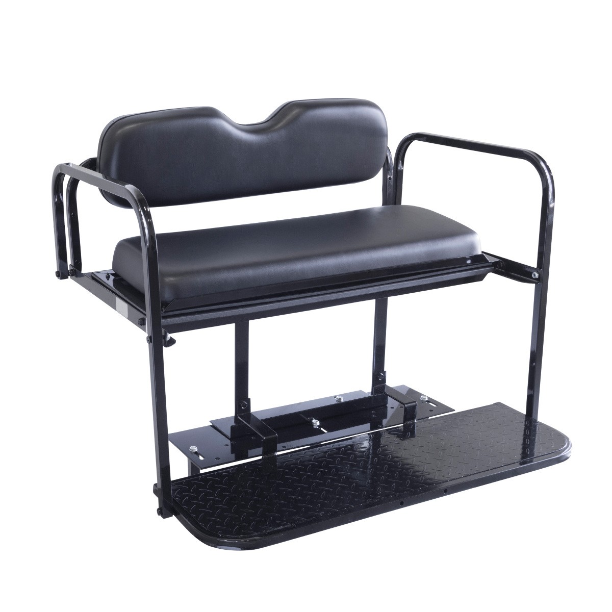 Yamaha G29/Drive Golf Cart Rear Seat | Black Cushions | Fits 2007-2016 Models