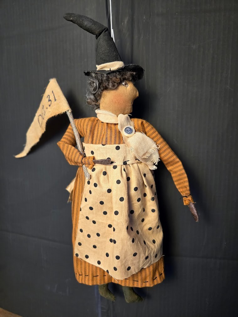 Primitive fall pumpkin doll, handmade original, collectible, Dumplinragamuffin Primitive fall pumpkin doll, handmade original, collectible, Dumplinragamuffin