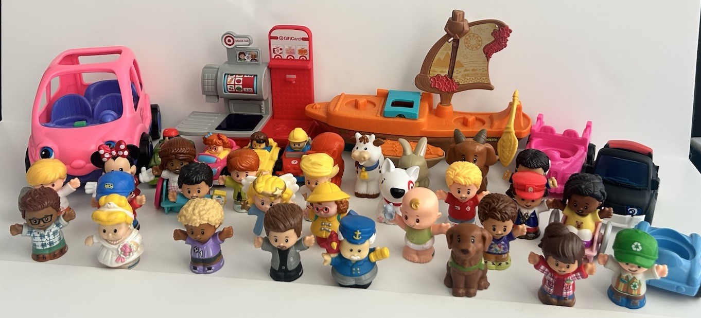 Little People 38 pc Mixed Lot Playsets Figures Animals Wheelies Vehicles Target