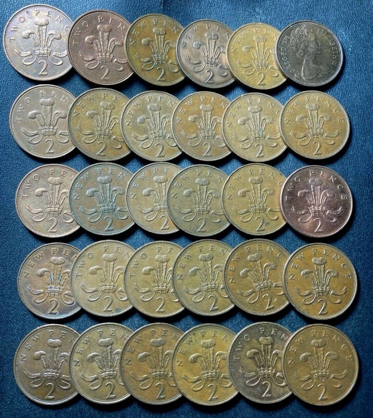 Vintage Great Britain Coin Lot - 2 PENCE - 30 Excellent Coins- 30 Old 2 Pence Vintage Great Britain Coin Lot - 2 PENCE - 30 Excellent Coins- 30 Old 2 Pence