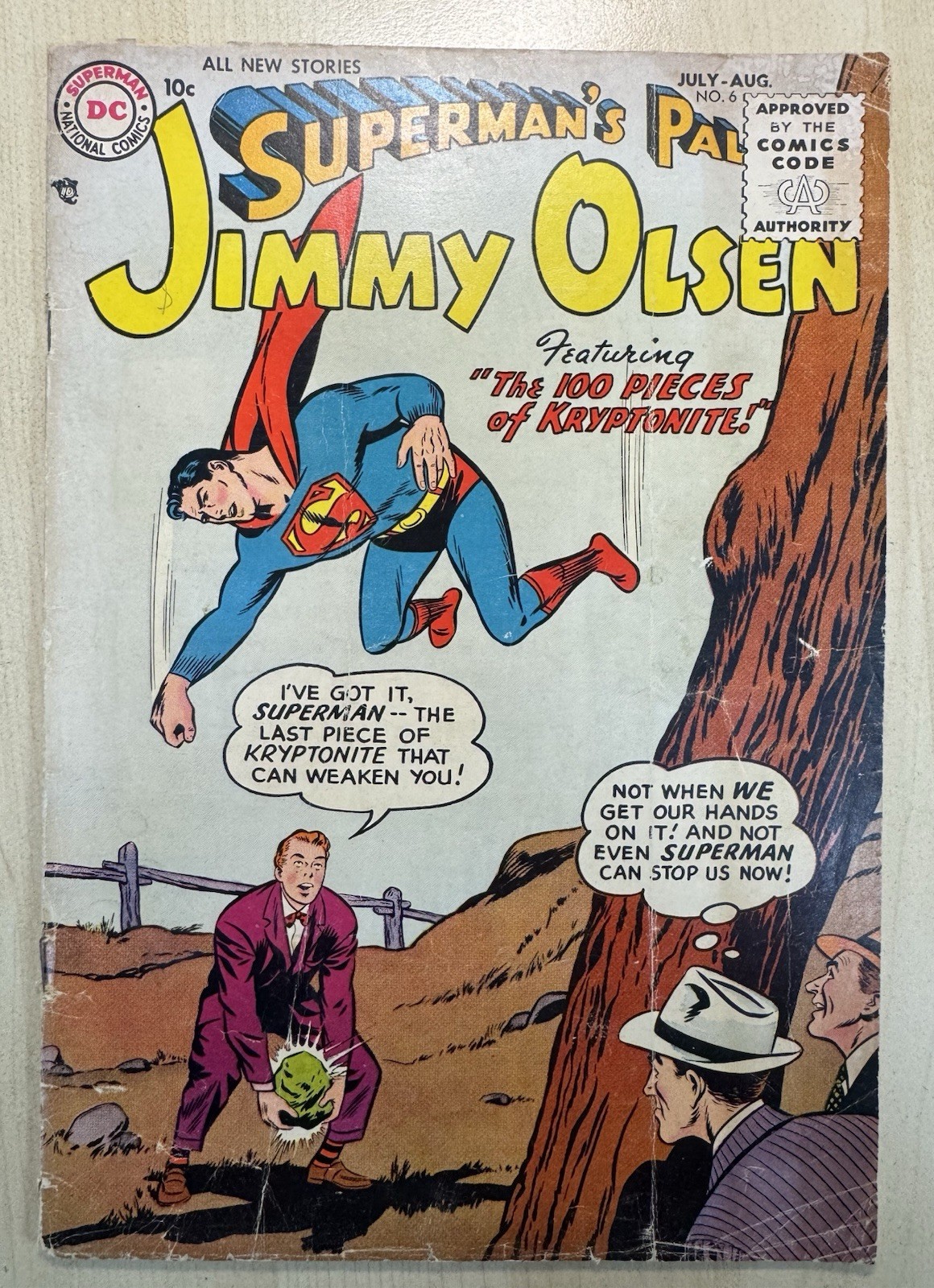Superman\'s Pal Jimmy Olsen #6 DC 1955 10¢ Golden Age Curt Swan Superman\'s Pal Jimmy Olsen #6 DC 1955 10¢ Golden Age Curt Swan