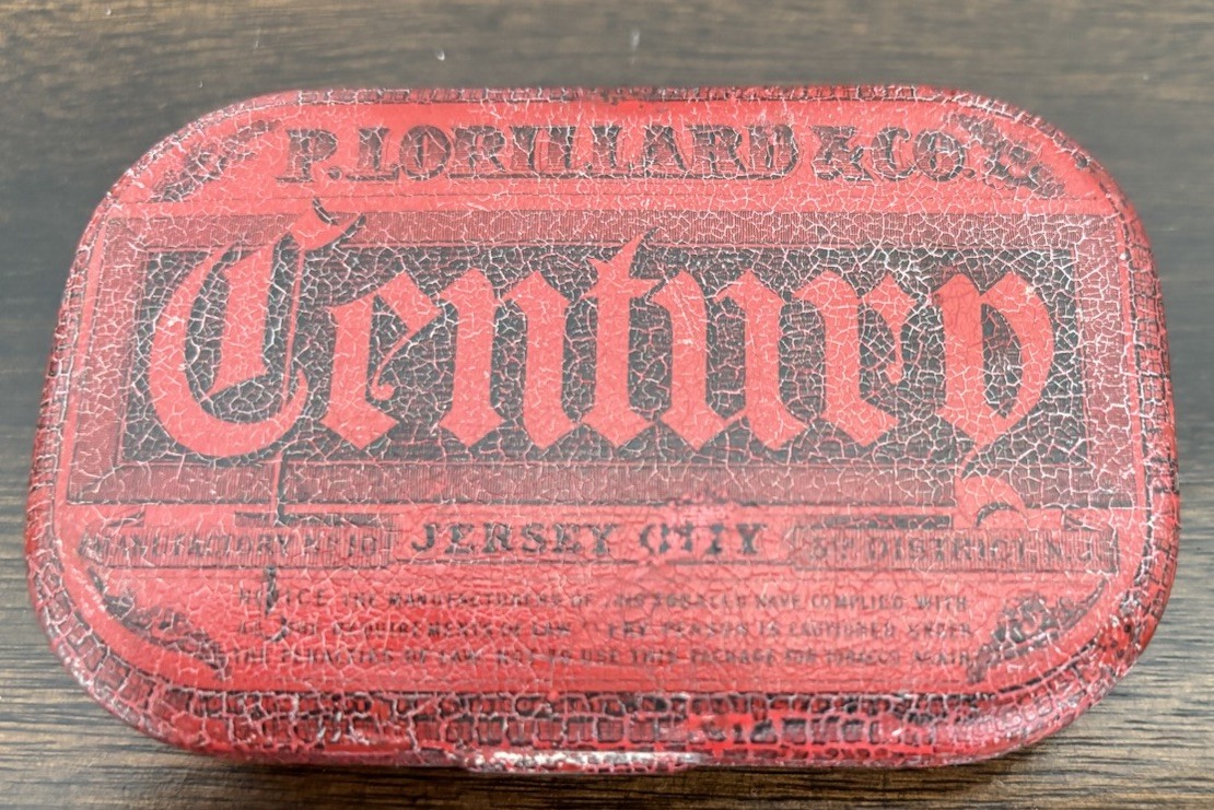 Early Vintage 1890\'s Century Tobacco Tin by P. Lorillard Co. Jersey City