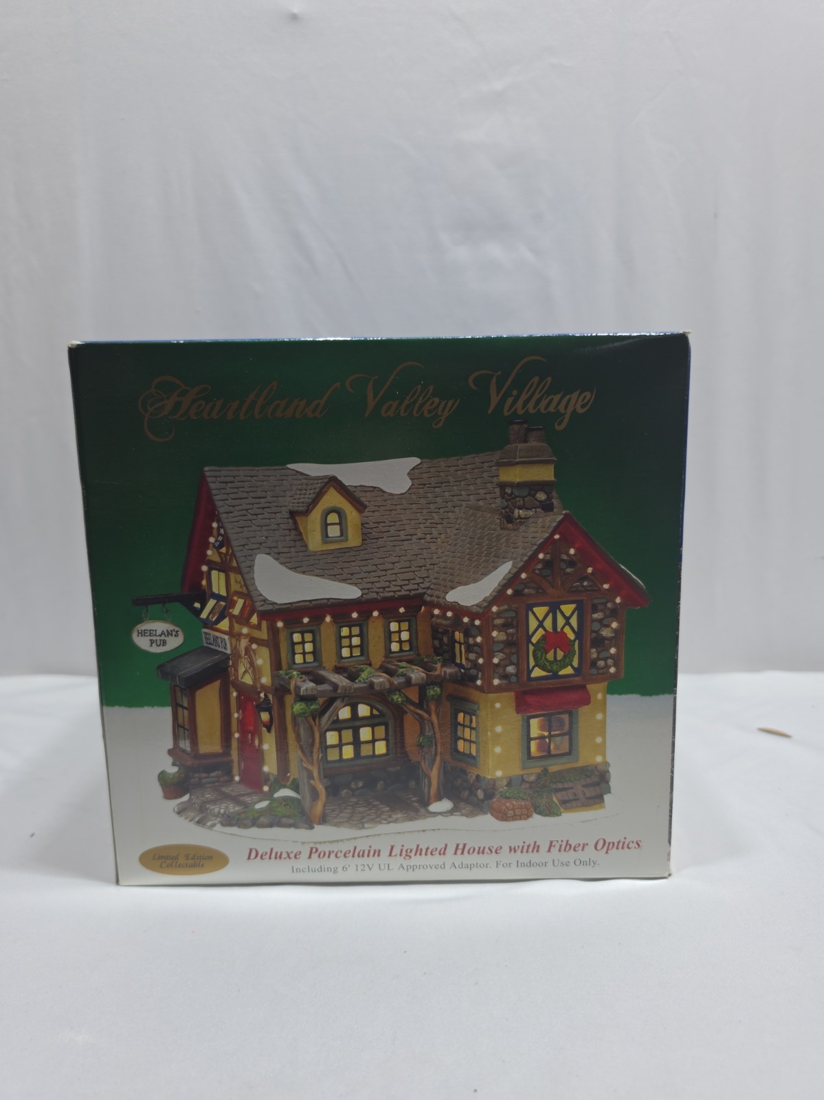 Heartland Valley Village Lighted Porcelain House North Slope Inn Ski Shop VTG Heartland Valley Village Lighted Porcelain House North Slope Inn Ski Shop VTG