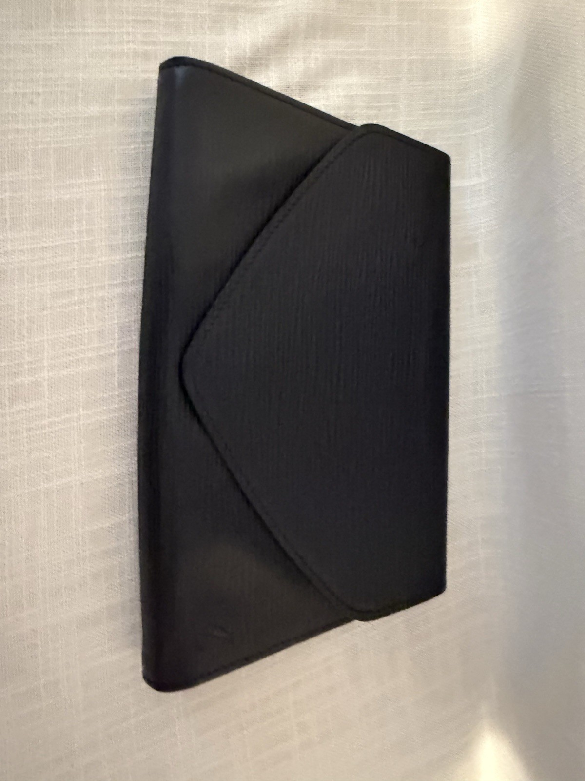 Louis Vuitton Vintage Epi Black Leather Envelope Clutch Pouch Authentic