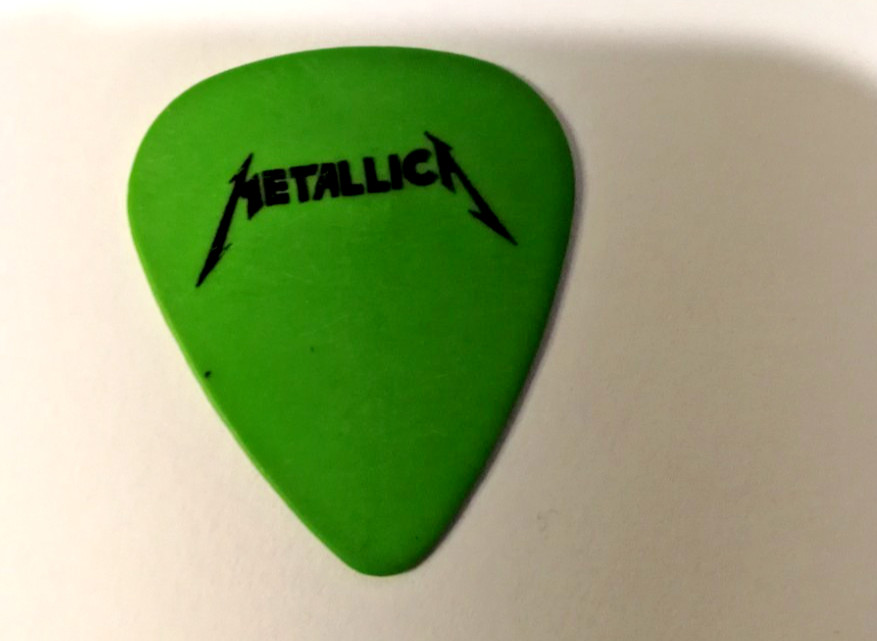 METALLICA XXX OLD LOGO green Guitar Pick James Hetfield Kirk Hammett METALLICA XXX OLD LOGO green Guitar Pick James Hetfield Kirk Hammett