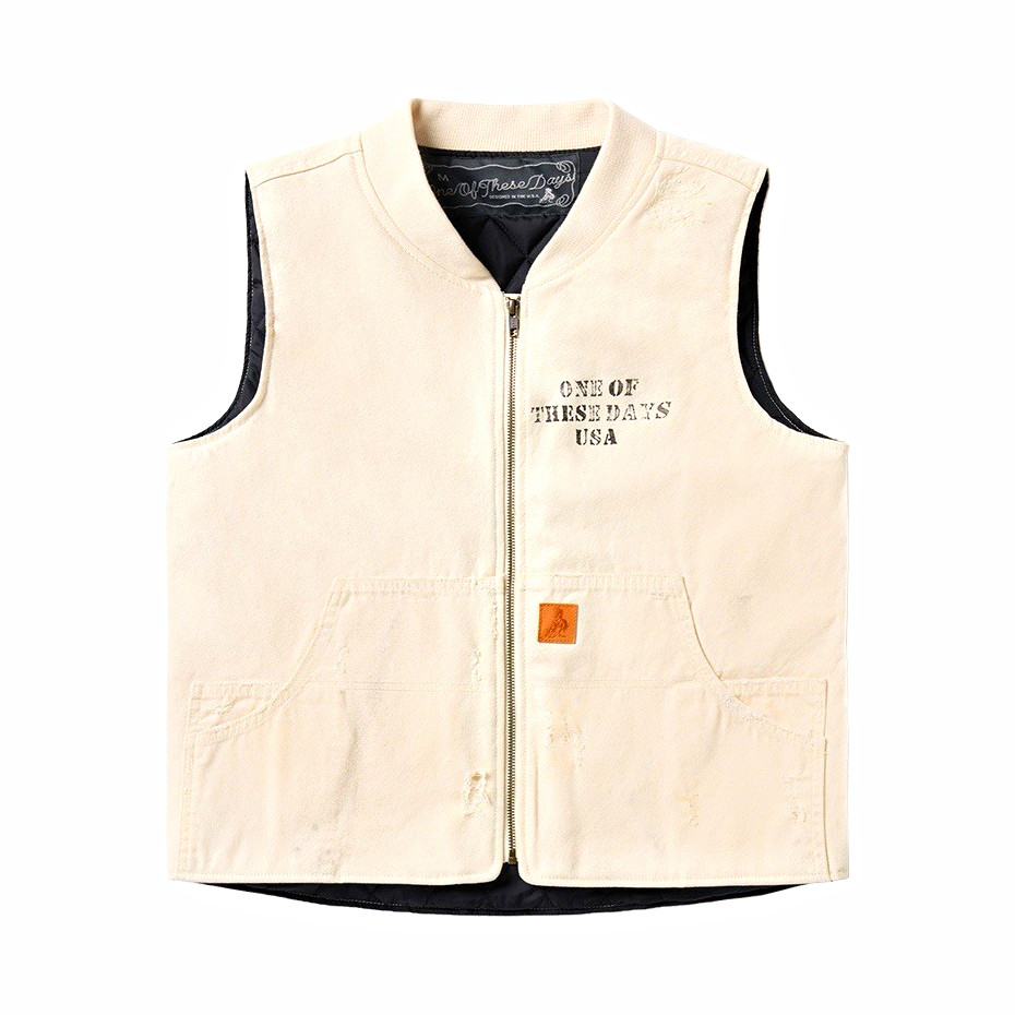 One Of These Days Altamont Vest \'Natural\' Size large NWT Vintage release One Of These Days Altamont Vest \'Natural\' Size large NWT Vintage release