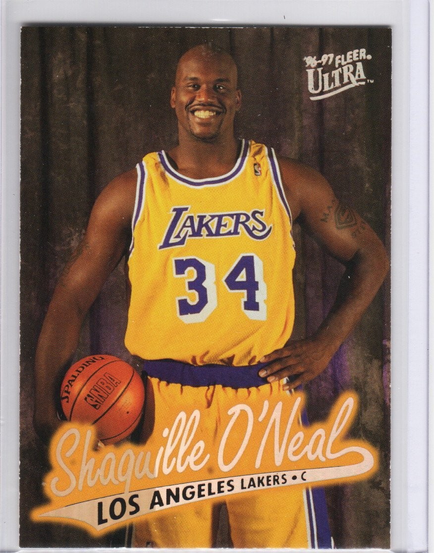 1996-97 Ultra Shaquille O\'Neal Gold Medallion #G55 Los Angeles Lakers