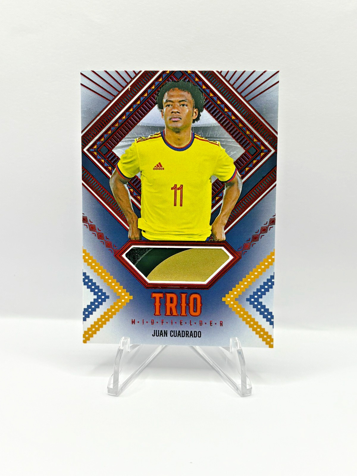 Juan Cuadrado 2025 Futera Unique Trio Midfielder #/5 GAME-WORN JERSEY SSP Juan Cuadrado 2025 Futera Unique Trio Midfielder #/5 GAME-WORN JERSEY SSP