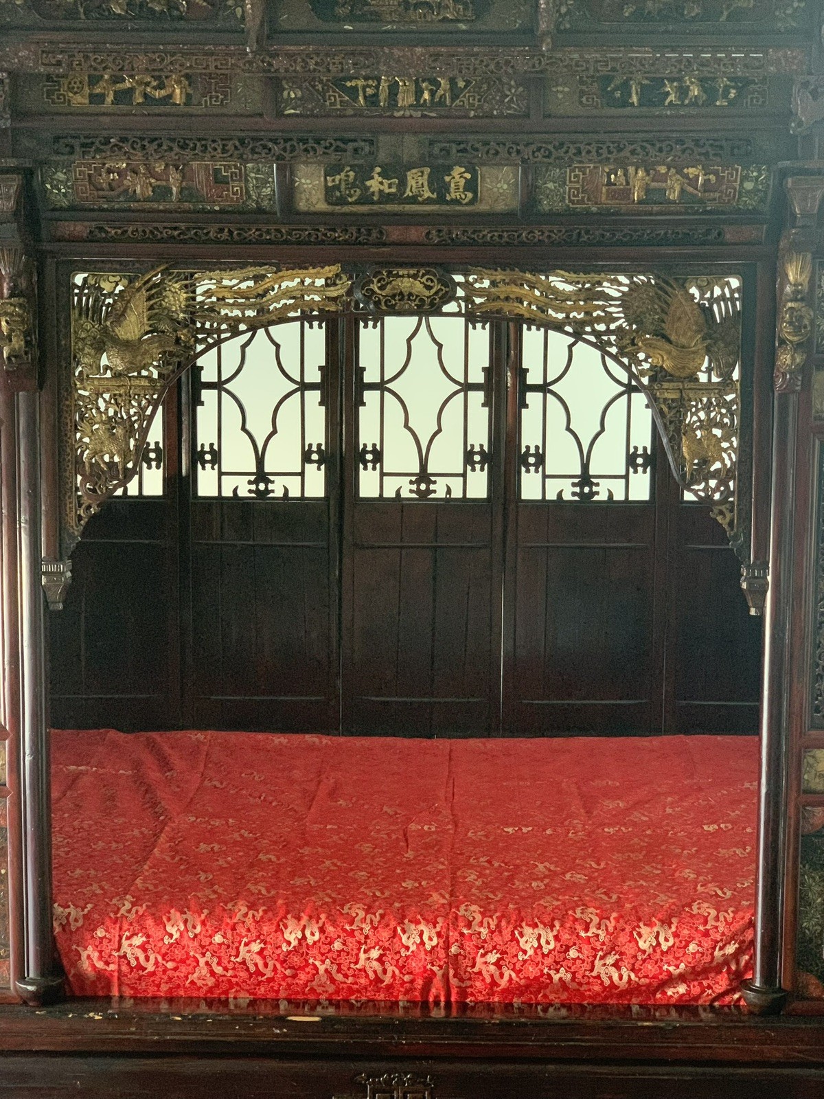 Stunning Antique Chinese Wedding Bed circa 1930