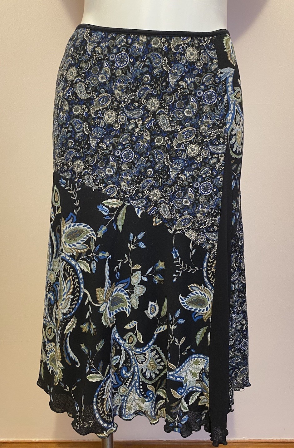 VTG Y2K Worthington Mesh Midi Skirt Floral Paisley Whimsigoth Grunge M VTG Y2K Worthington Mesh Midi Skirt Floral Paisley Whimsigoth Grunge M