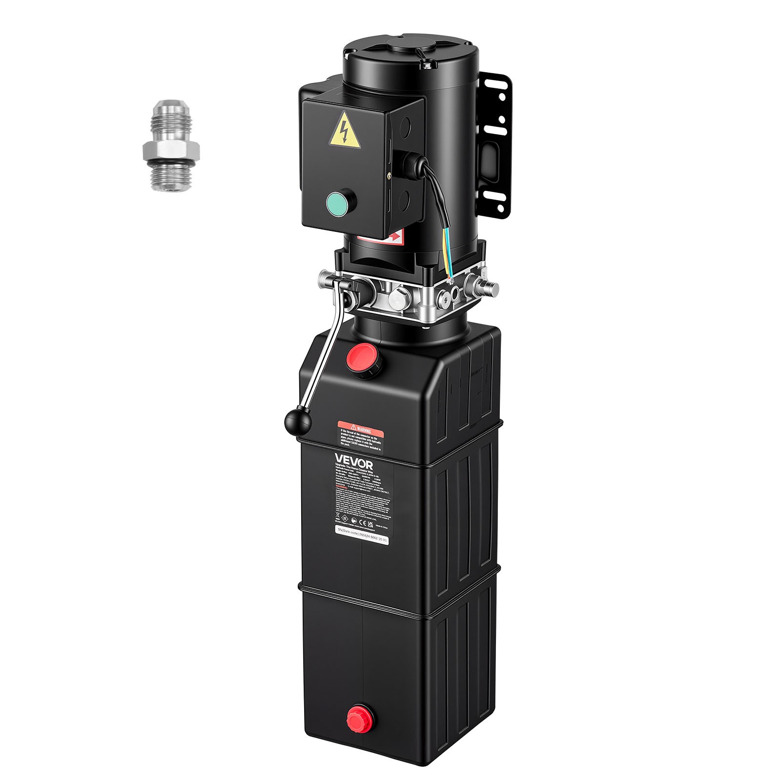 VEVOR Hydraulic Power Unit AC 220-240V 15 Quart Single Acting Hydraulic Unit
