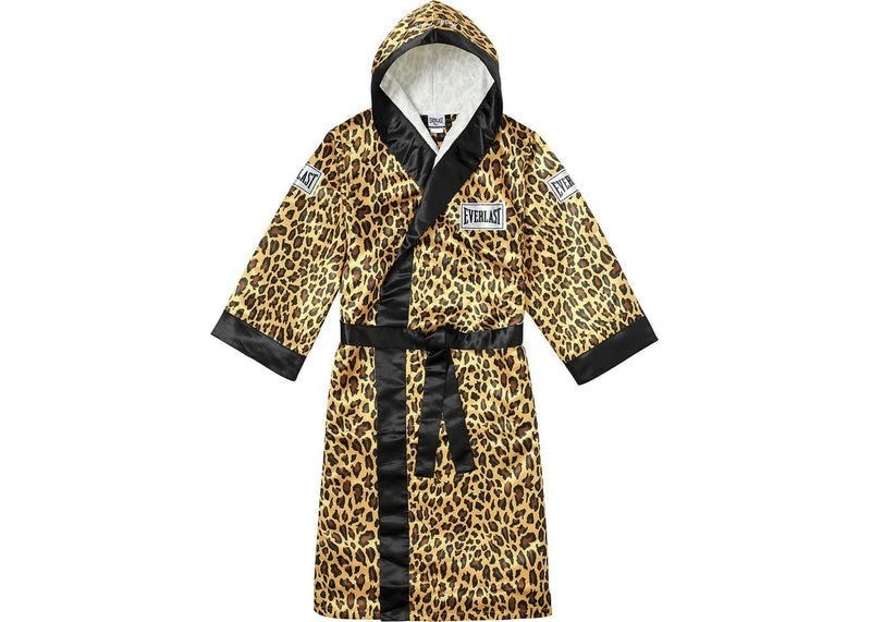Everlast Boxing Robe Supreme In Leopard Premium Satin For boxing Wear Everlast Boxing Robe Supreme In Leopard Premium Satin For boxing Wear