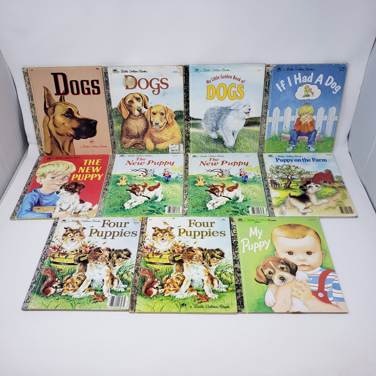 Vintage Little Golden Books Lot of 22 Dogs Puppies Sailor Dog