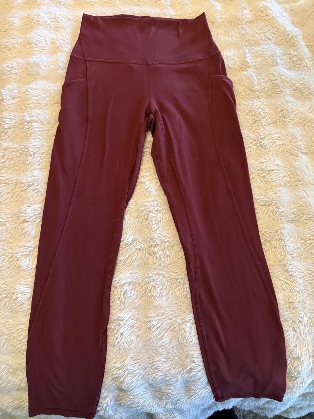 Lululemon Align High-Rise Pant Size 4 Pockets Red Merlot Lululemon Align High-Rise Pant Size 4 Pockets Red Merlot