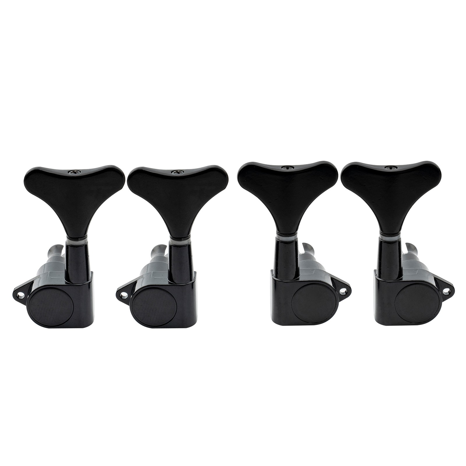 Musiclily Black 2R2L Sealed 4 String Bass Tuning Pegs Keys Machine Heads Set Musiclily Black 2R2L Sealed 4 String Bass Tuning Pegs Keys Machine Heads Set