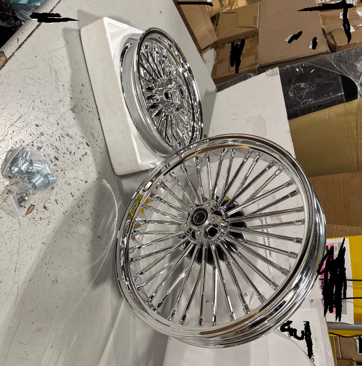 Heritage Softail Classic FLSTC 21x3.5 16x3.5 Fat Spoke Wheels Rims for Harley Heritage Softail Classic FLSTC 21x3.5 16x3.5 Fat Spoke Wheels Rims for Harley