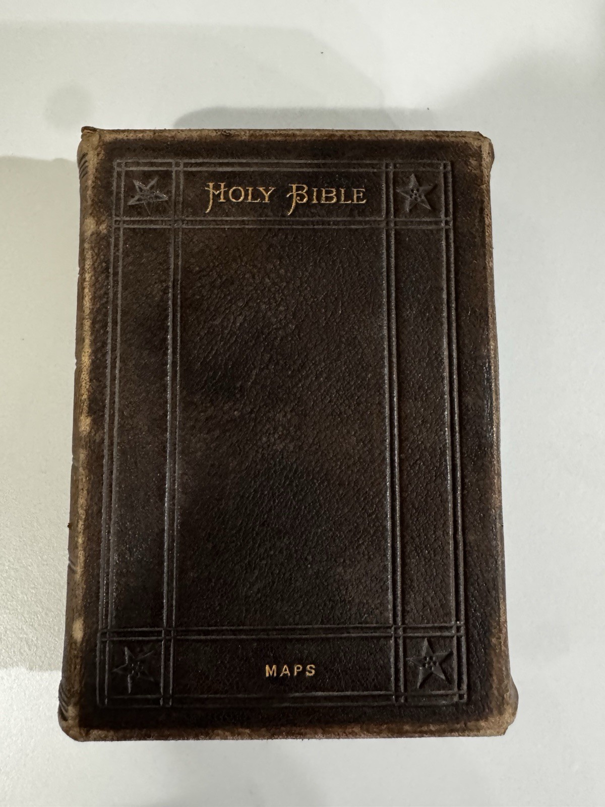 Antique 1888 Holy Bible KJV American Bible Society Centennial Edition Leather