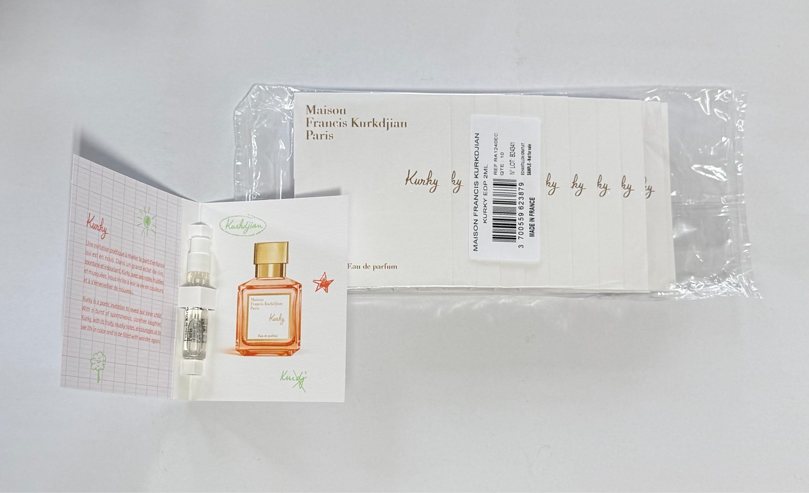 MFK Maison Francis Kurkdjian Kurky EDP LOT of 10 x 2ml Vial SEALED