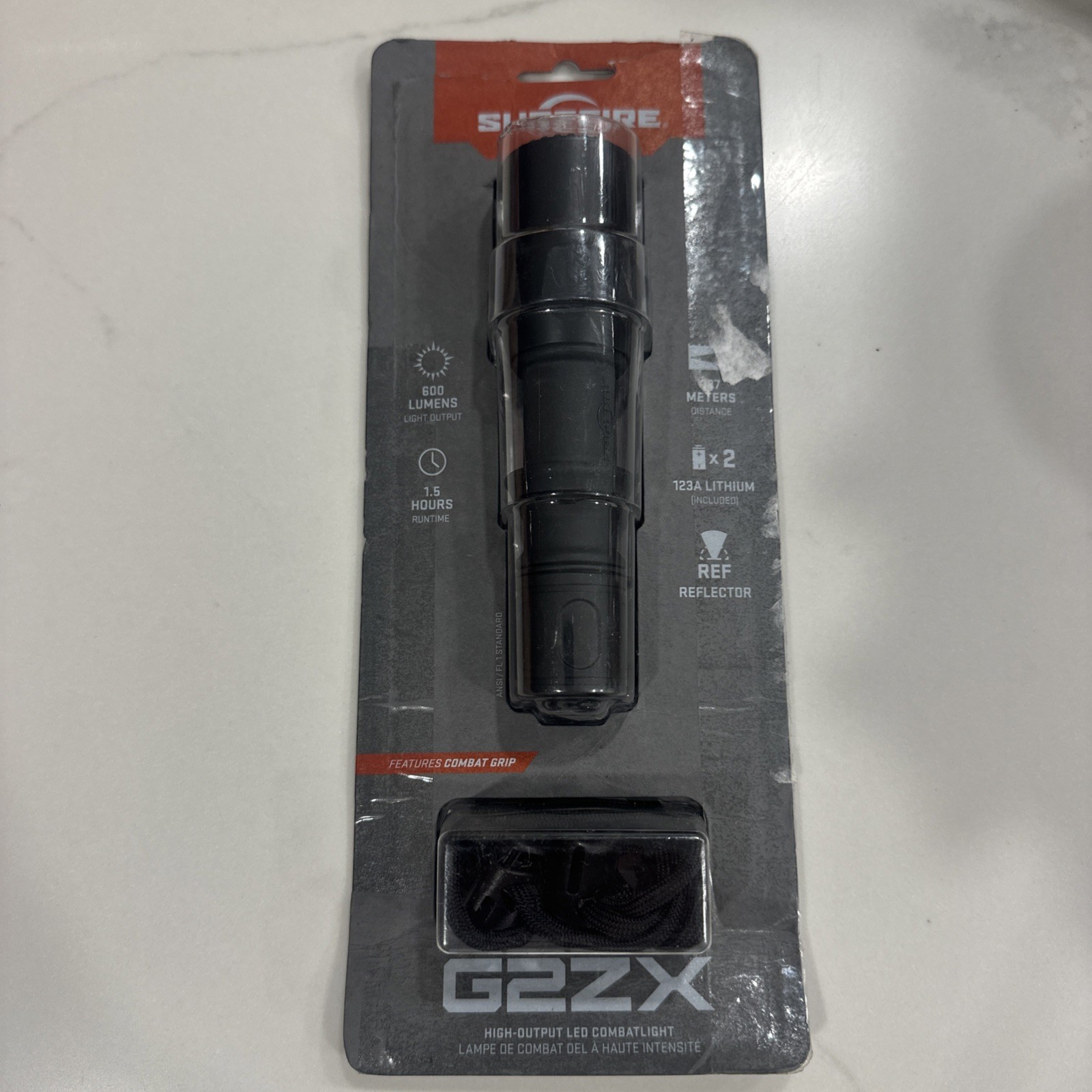 Surefire G2ZX LED Tactical Flashlight - Polymer Black - New Surefire G2ZX LED Tactical Flashlight - Polymer Black - New