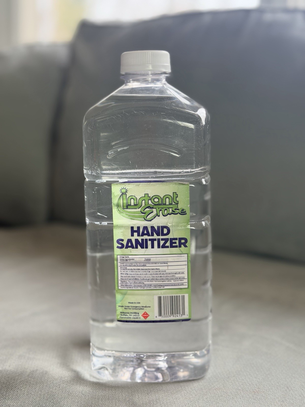 This item is a 64 oz. jug of Instant Erase Hand Sanitizer. This item is a 64 oz. jug of Instant Erase Hand Sanitizer.