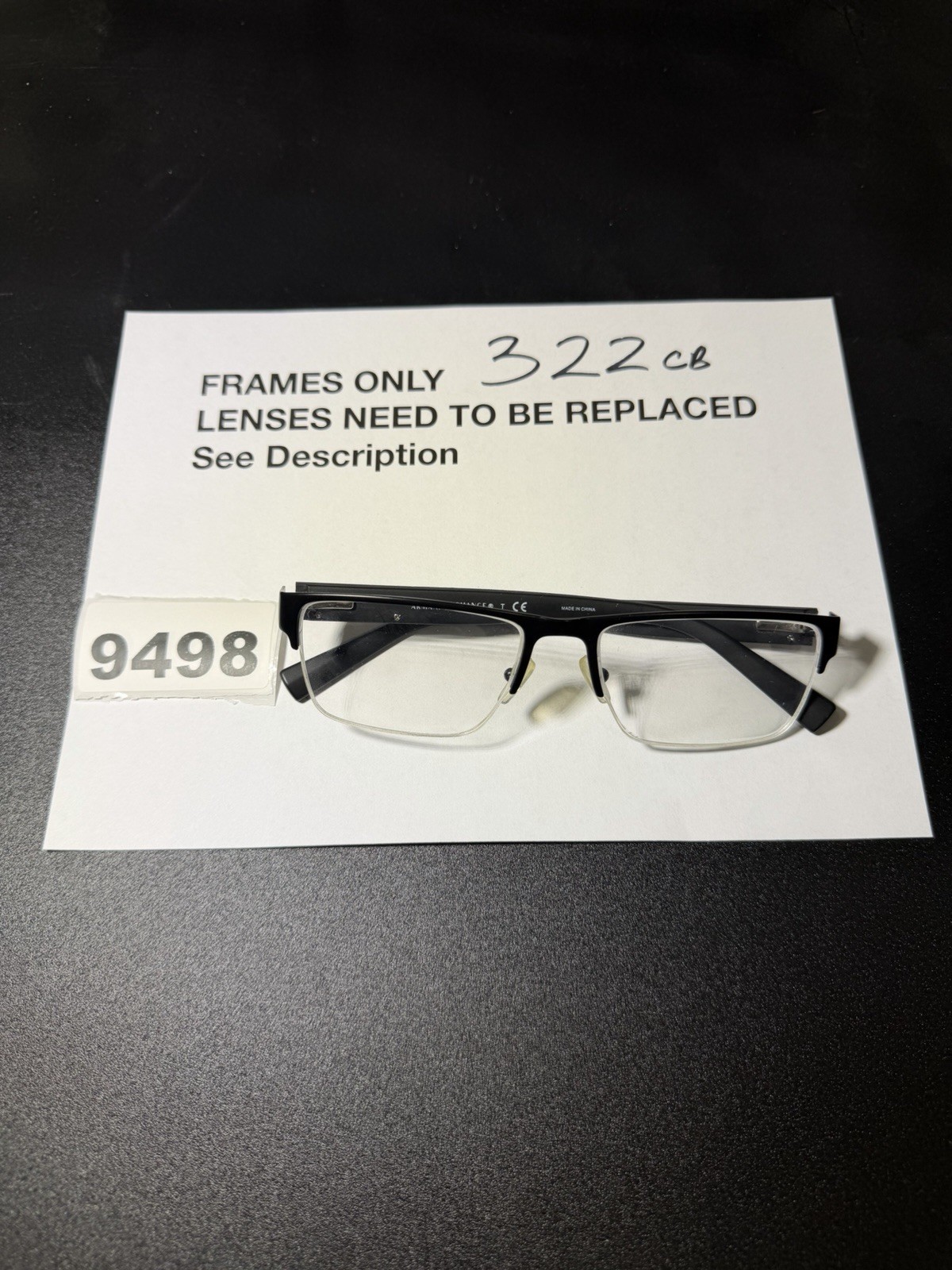 Armani Exchange Eyeglasses Frame AX1018-6063 Unisex Black Half Rim 54-17-140 Armani Exchange Eyeglasses Frame AX1018-6063 Unisex Black Half Rim 54-17-140