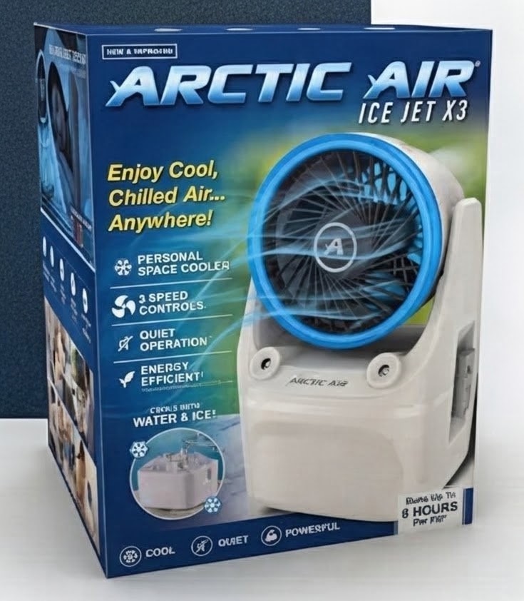 Arctic Air Ice Jet X3 150 sq ft 3 speed Portable Air Conditioner & Cooler