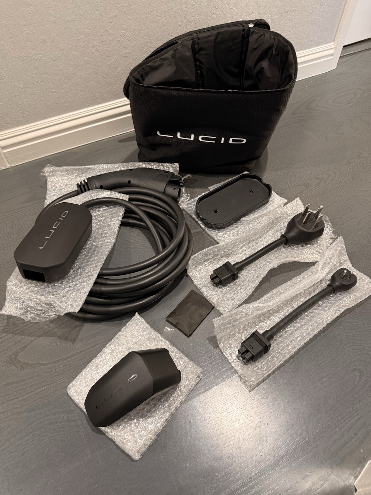 NEW OEM Lucid Air EV Mobile Charging Bundle Cable Cord 120v 240v NEMA 14-50 5-15