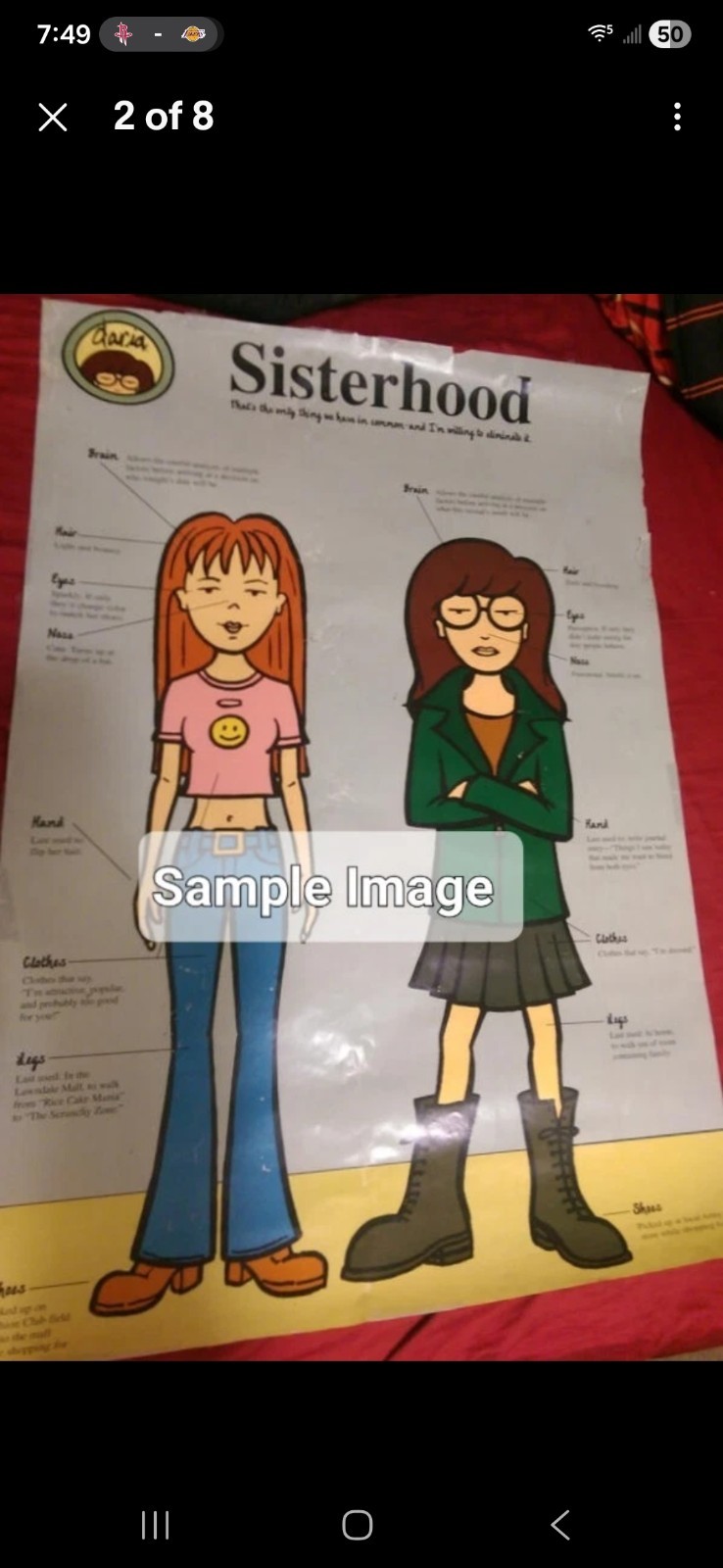 Daria No. 1644 \'Sisterhood\' Poster MTV 1997 - Unused/Unrolled