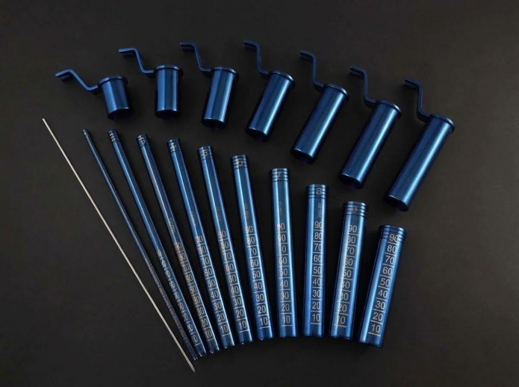 MIS Tubular Retractor Dilators + Neupsy Keys Blue 18 PCs Set Spine Instruments