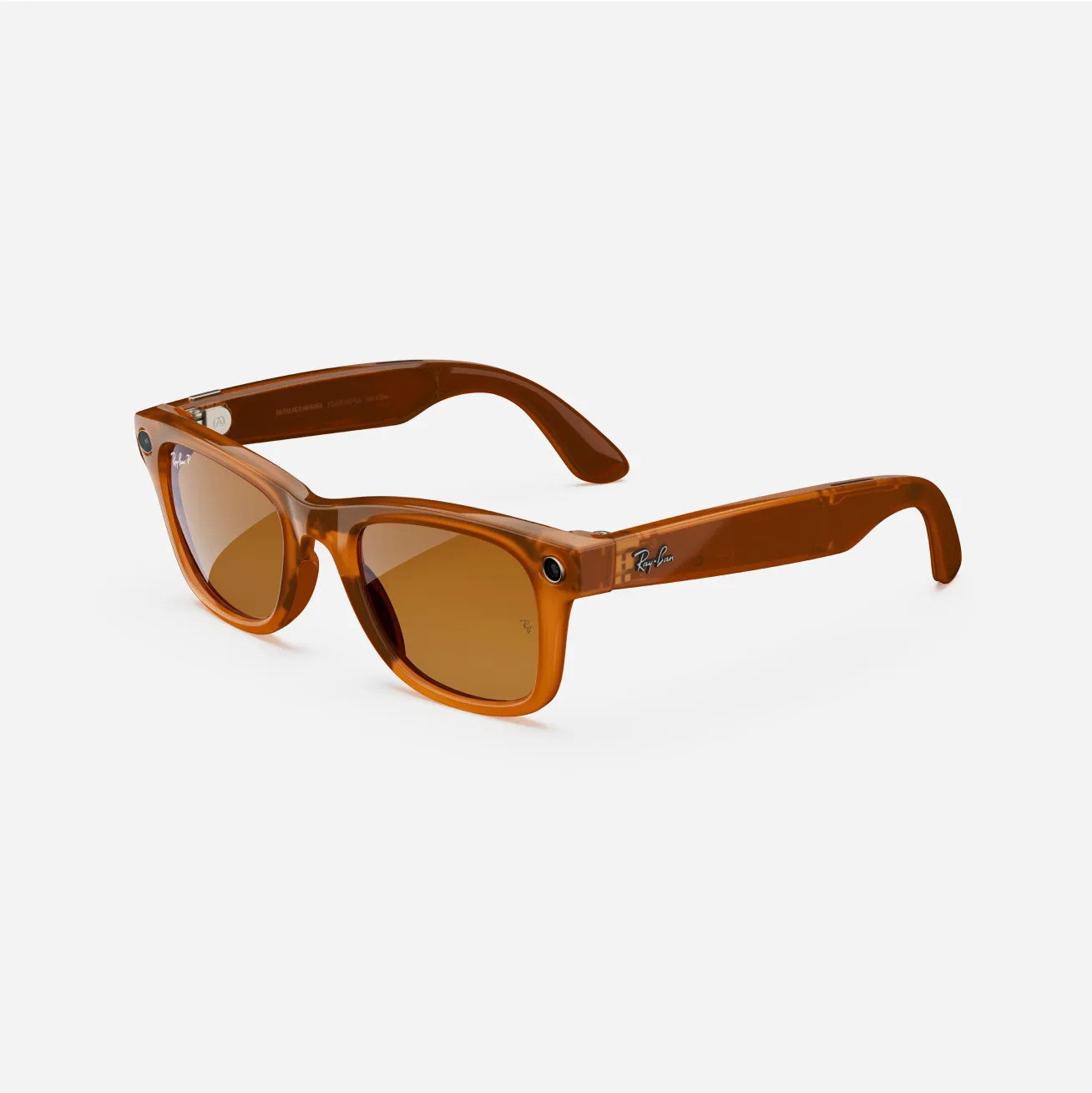 Refurbished Ray-Ban Meta Wayfarer (Gen 1), Shiny Caramel Transparent / Brown, Refurbished Ray-Ban Meta Wayfarer (Gen 1), Shiny Caramel Transparent / Brown,
