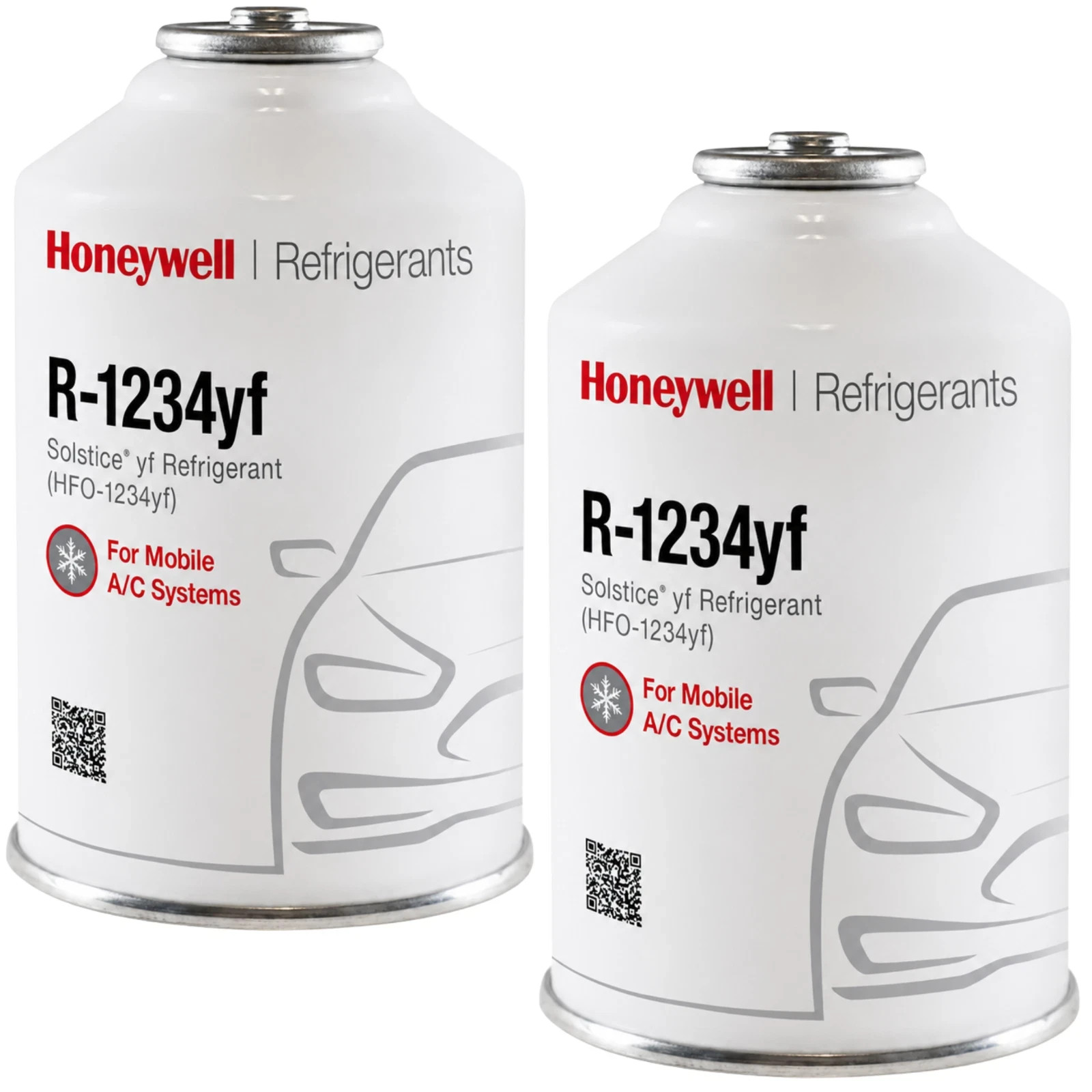 Honeywell R1234YF Refrigerant | Auto AC Recharge | 2 Cans, 1234YF For Cars 2014+