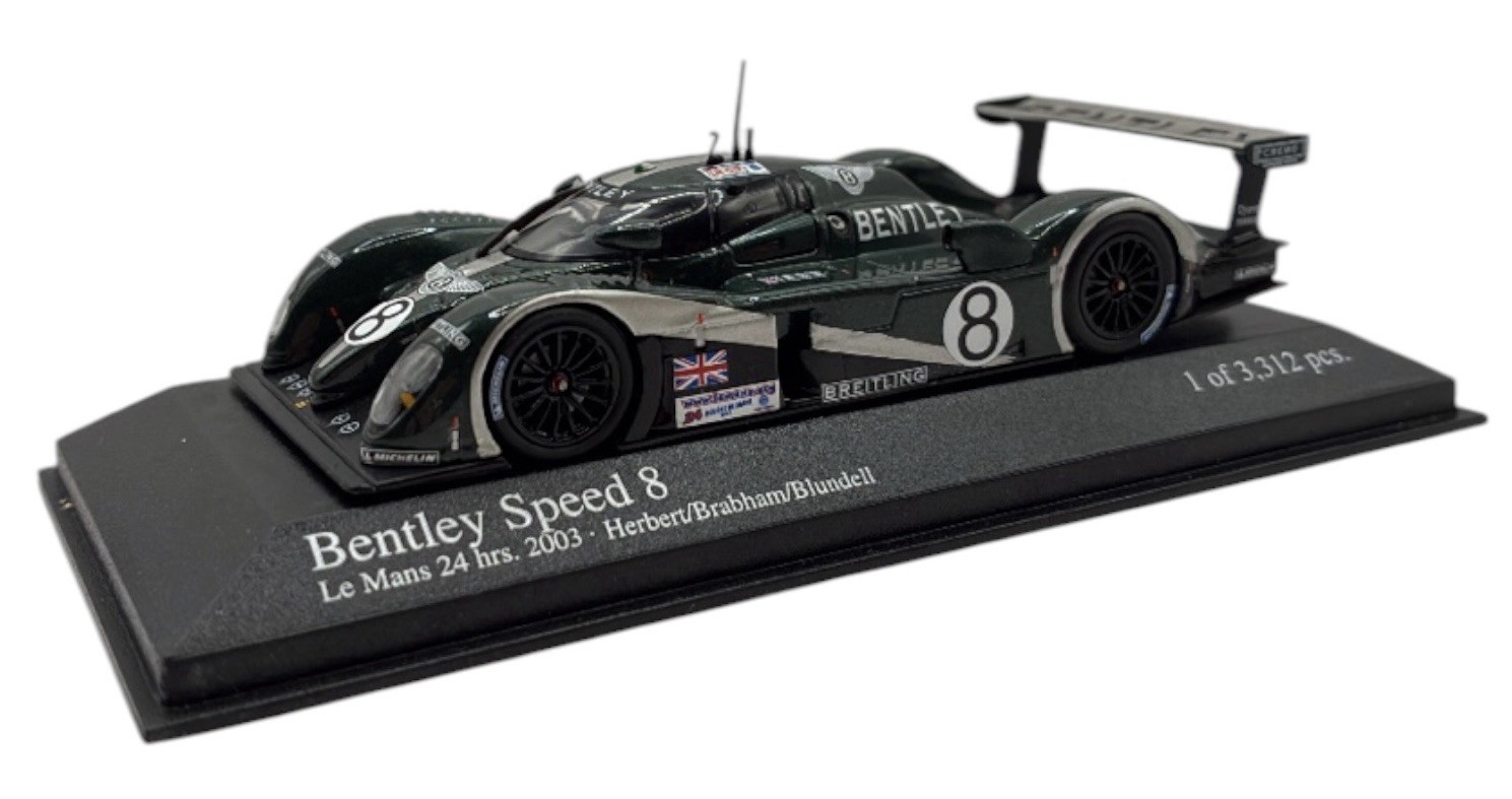 Minichamps 1/43 Bentley Speed #8 Le Mans 2003 Herbert/Brabham 400031308