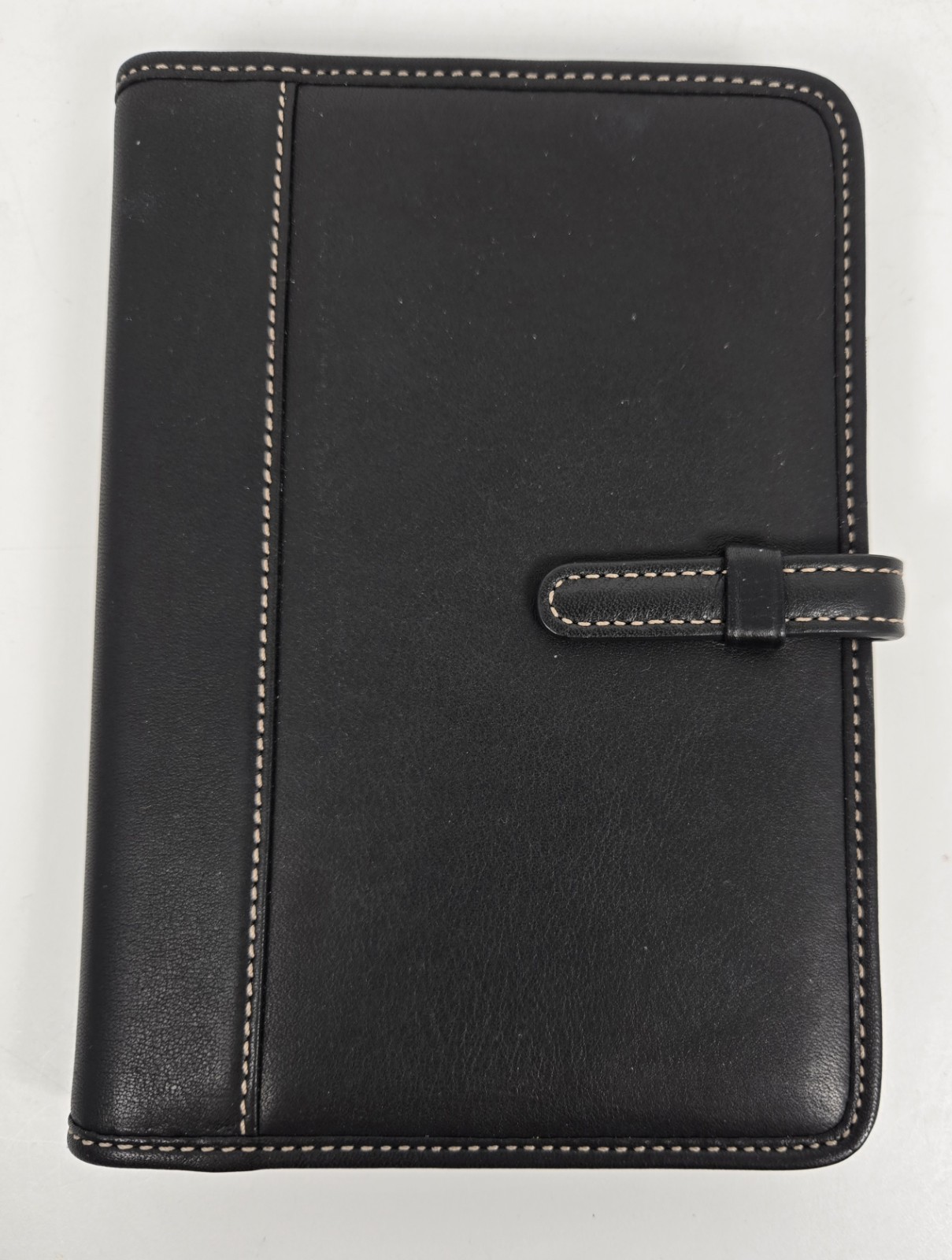 Coach Hampton Black Leather Photo Book Album Organizer w/Sleeves 5\