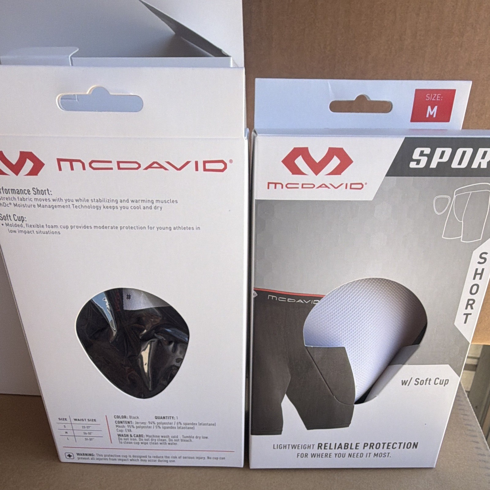 BOGO McDavid Compression Shorts Men\'s w/soft cup Size medium buy 1 get 1 free