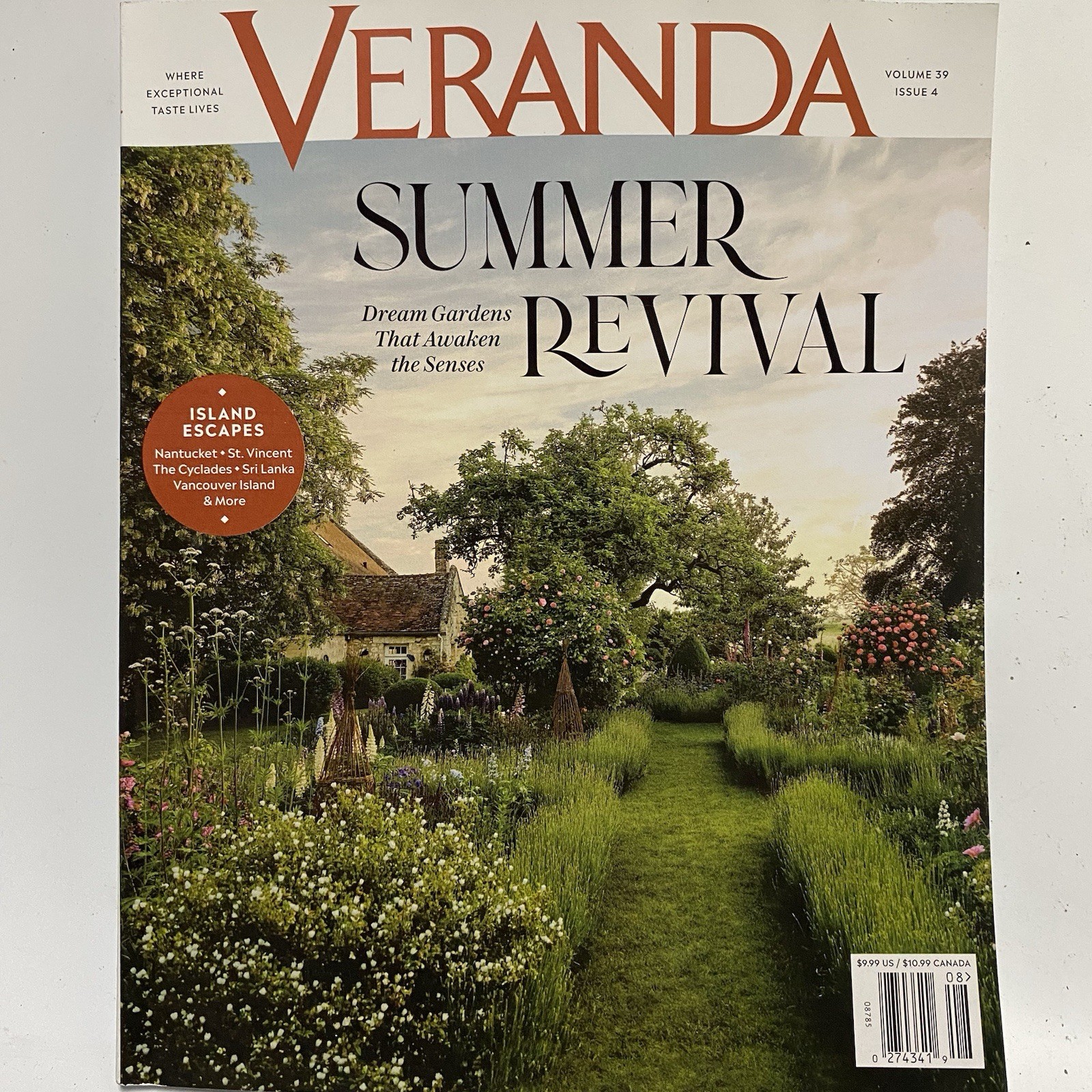VERANDA MAGAZINE July-August 2025 SUMMER REVIVAL Issue Dream Gardens