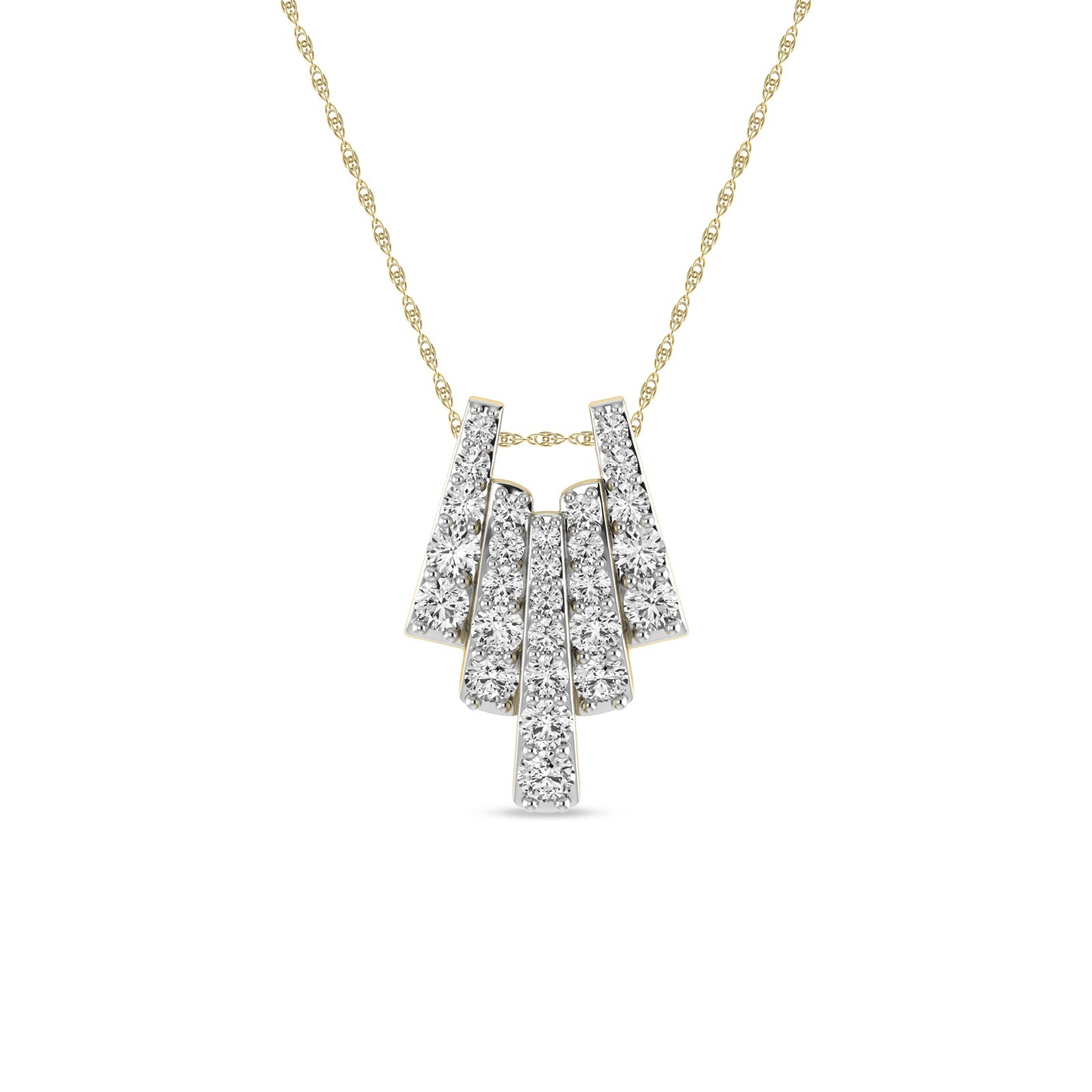 1/3 Cttw Natural Diamonds Fashion Pendant Necklace for Women\'s in 10K Gold