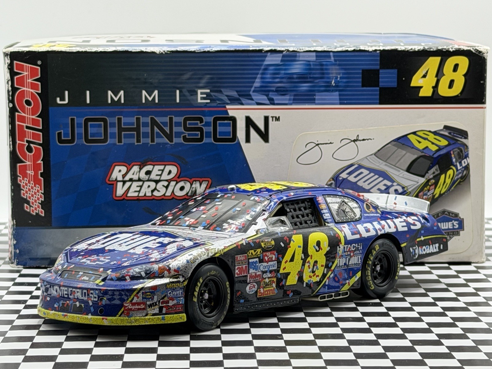 2006 Jimmie Johnson Lowes Daytona 500 Win Raced EMPLOYEE EXCLUSIVE Action 1/24