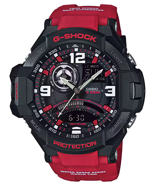 Casio G-Shock GA-1000-4B Digital-Analog Watch MASTER OF G-AIR GRAVITYMASTER