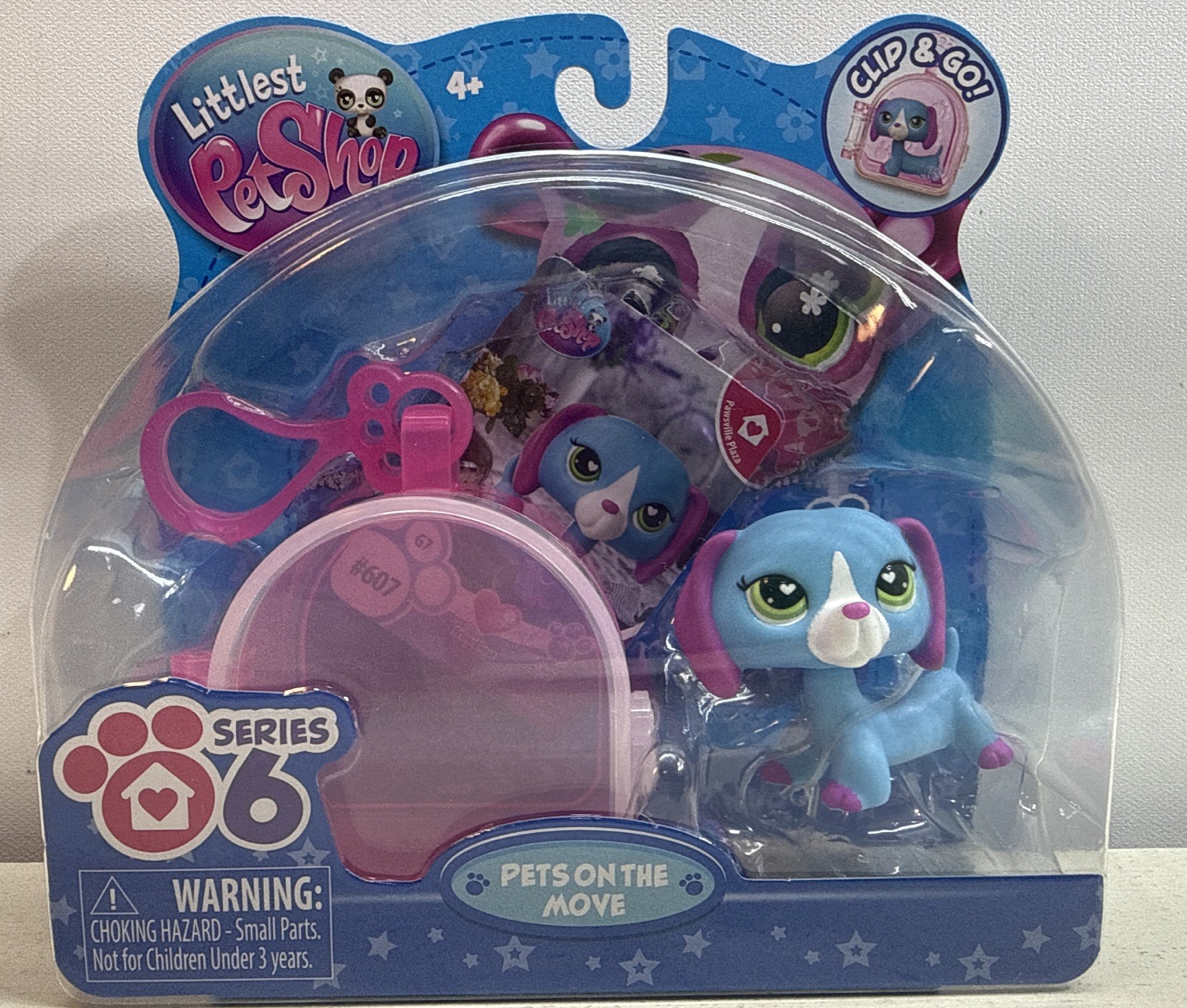 Littlest Pet Shop PETS ON THE MOVE G7 Series 6 #607 DACHSHUND LPS NEW