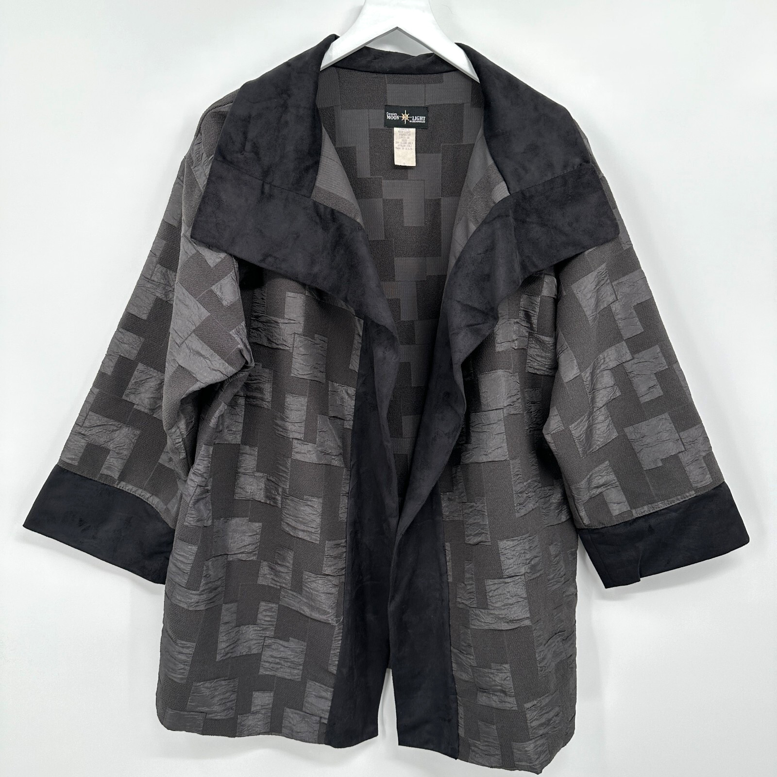 Vintage Connies Moonlight Jacket Kimono Size Small Oversize Boxy Artsy Boho USA