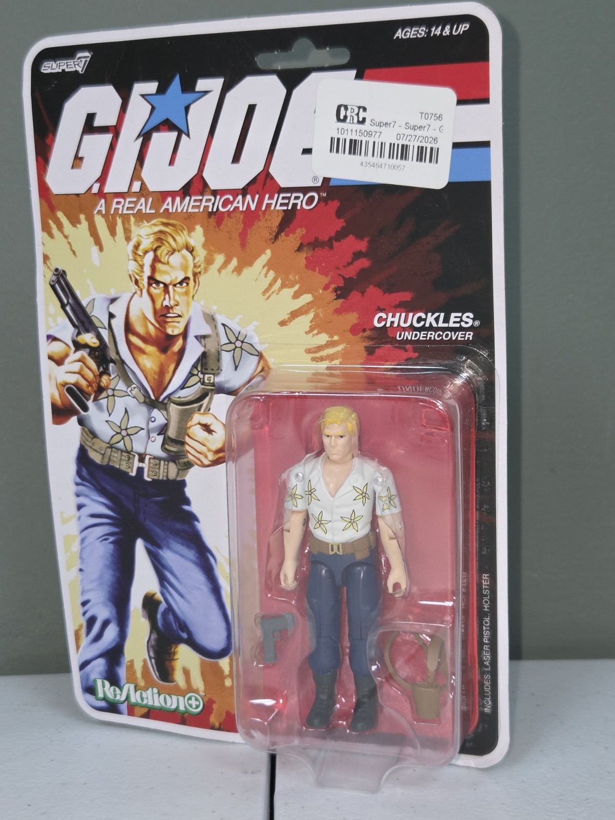 Super7 ReAction+ G.I. Joe Undercover Agent CHUCKLES 3.75 Super7 ReAction+ G.I. Joe Undercover Agent CHUCKLES 3.75