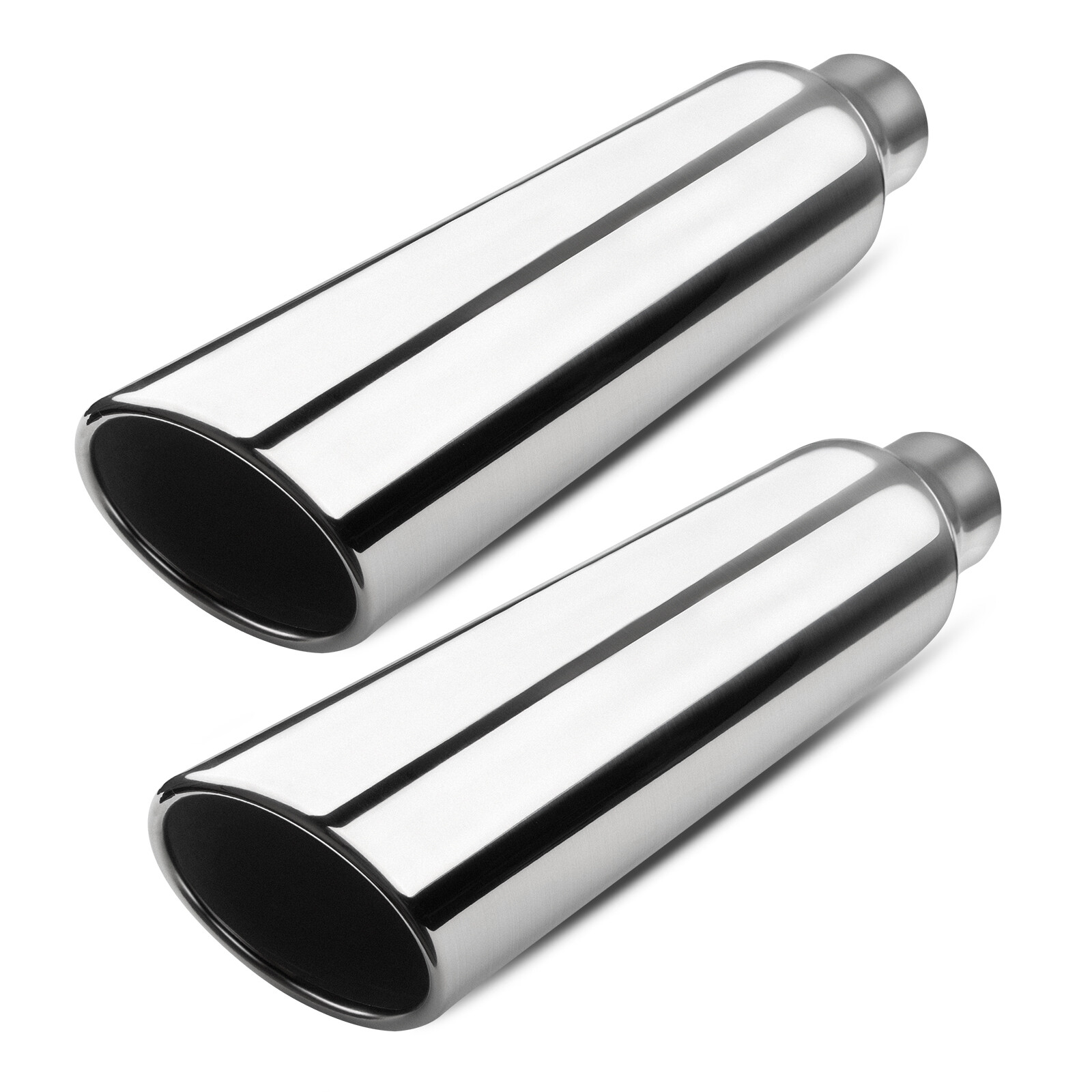 Pair Stainless Steel Exhaust Tip 2.5\