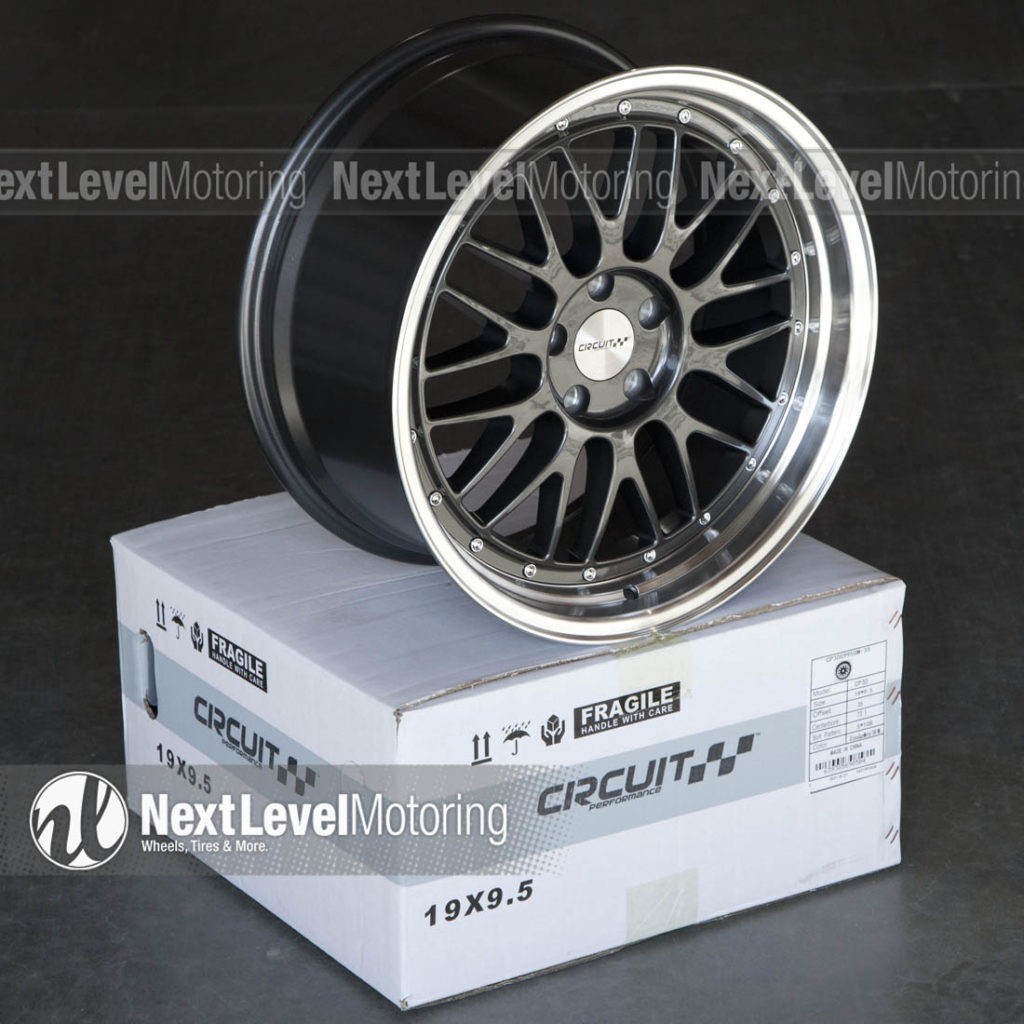1 CIRCUIT CP30 19x9.5 5x120 +35 GLOSS GUN METAL WHEELS LM STYLE FITS BMW
