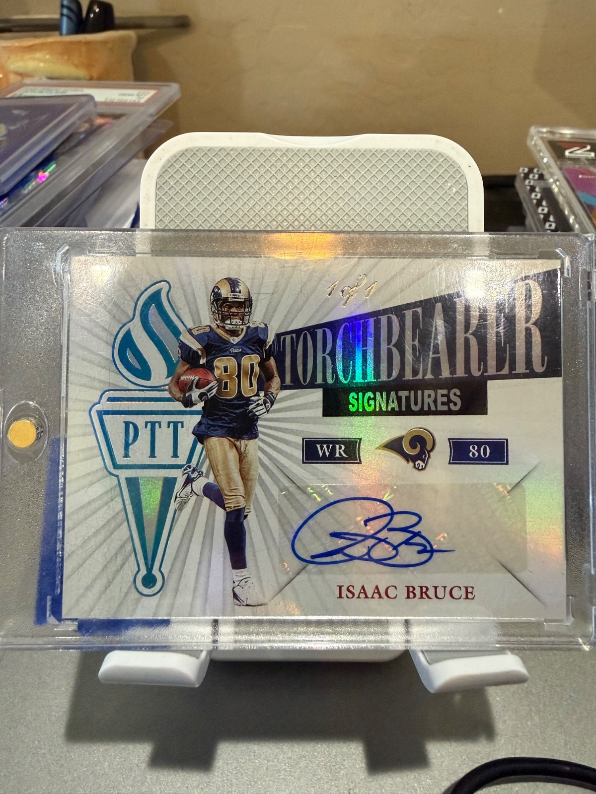 2019 Isaac Bruce 1/1  of 1 Passing The Torch Auto Sick 1 of 1