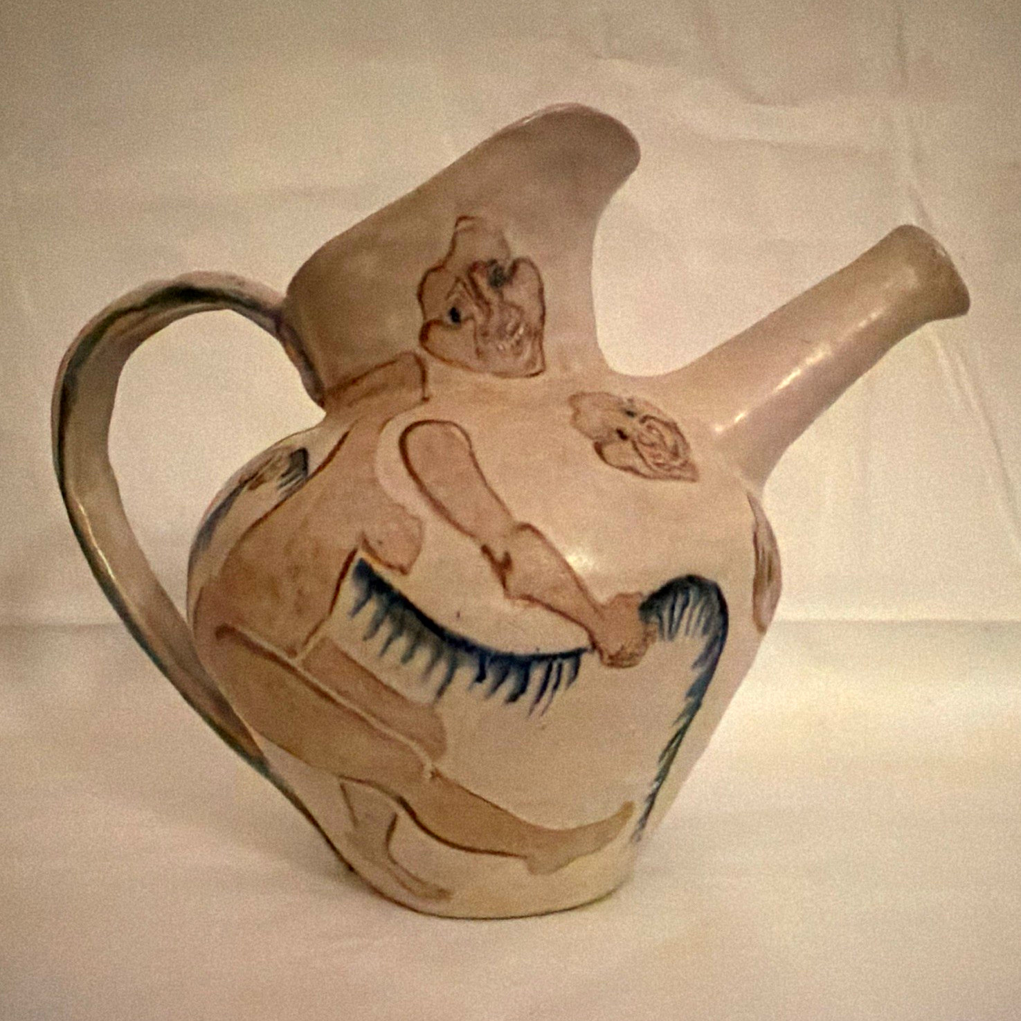 Marilyn Andrews studio pottery pitcher 1982