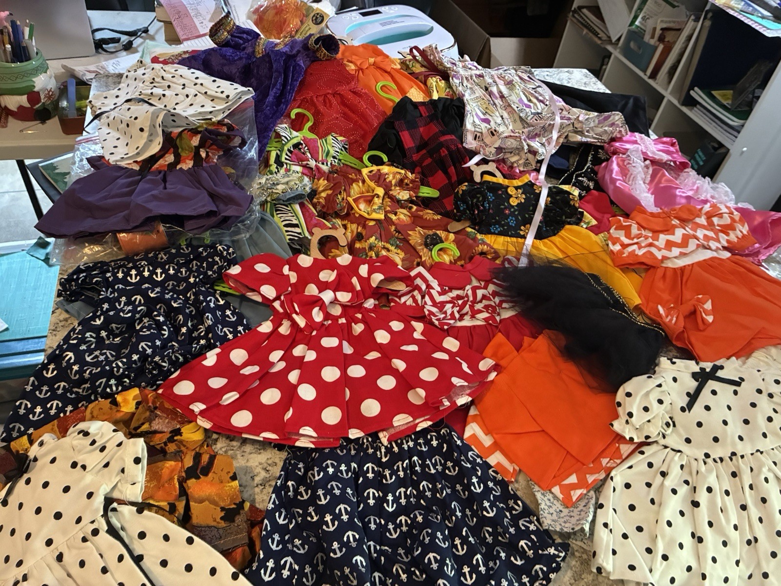 18 Doll Clothes Lit of 10 Random Outfits Fits American Girl