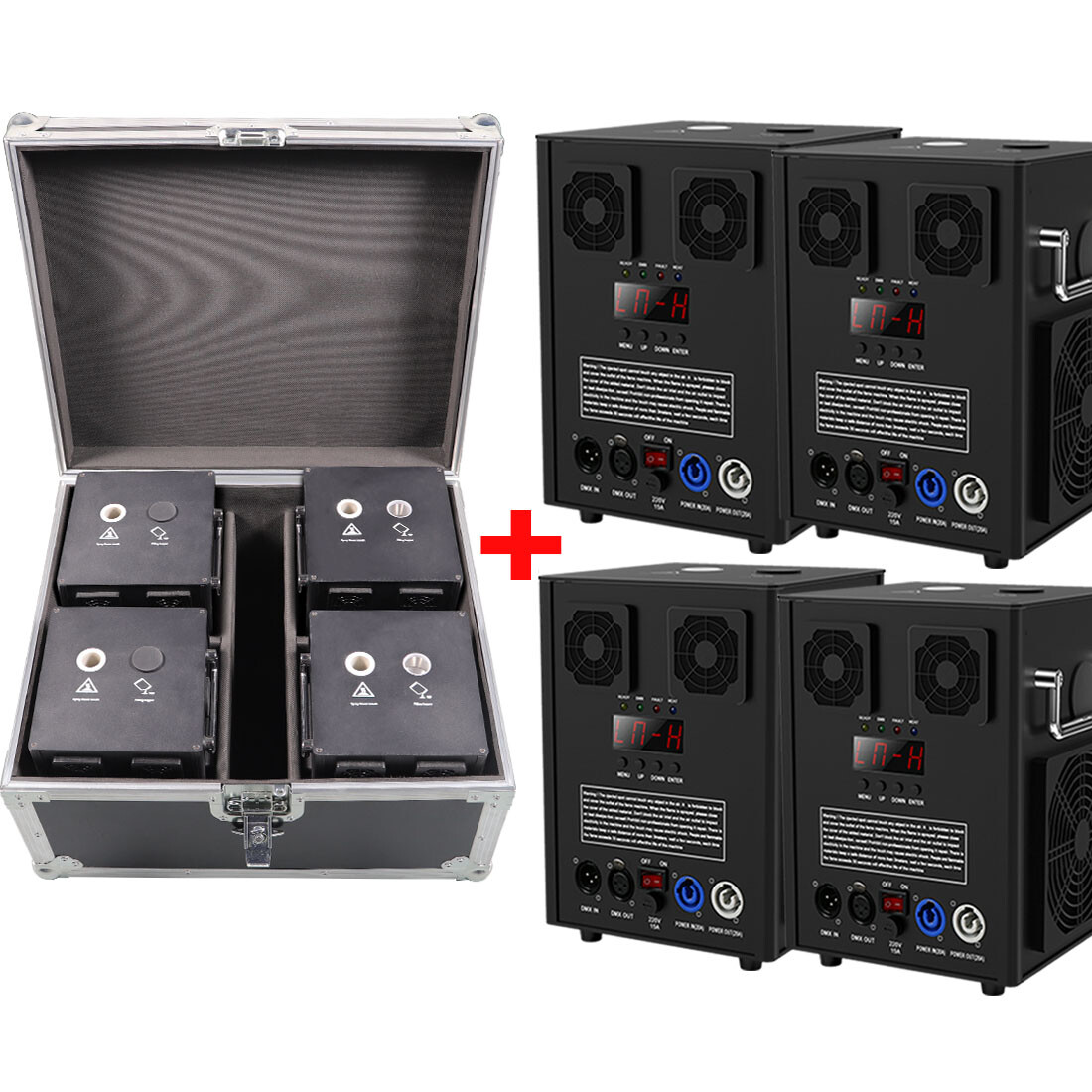 4PCS 700W Large Cold Spark Machine Stage Effect DMX Firework Party w/Flight case