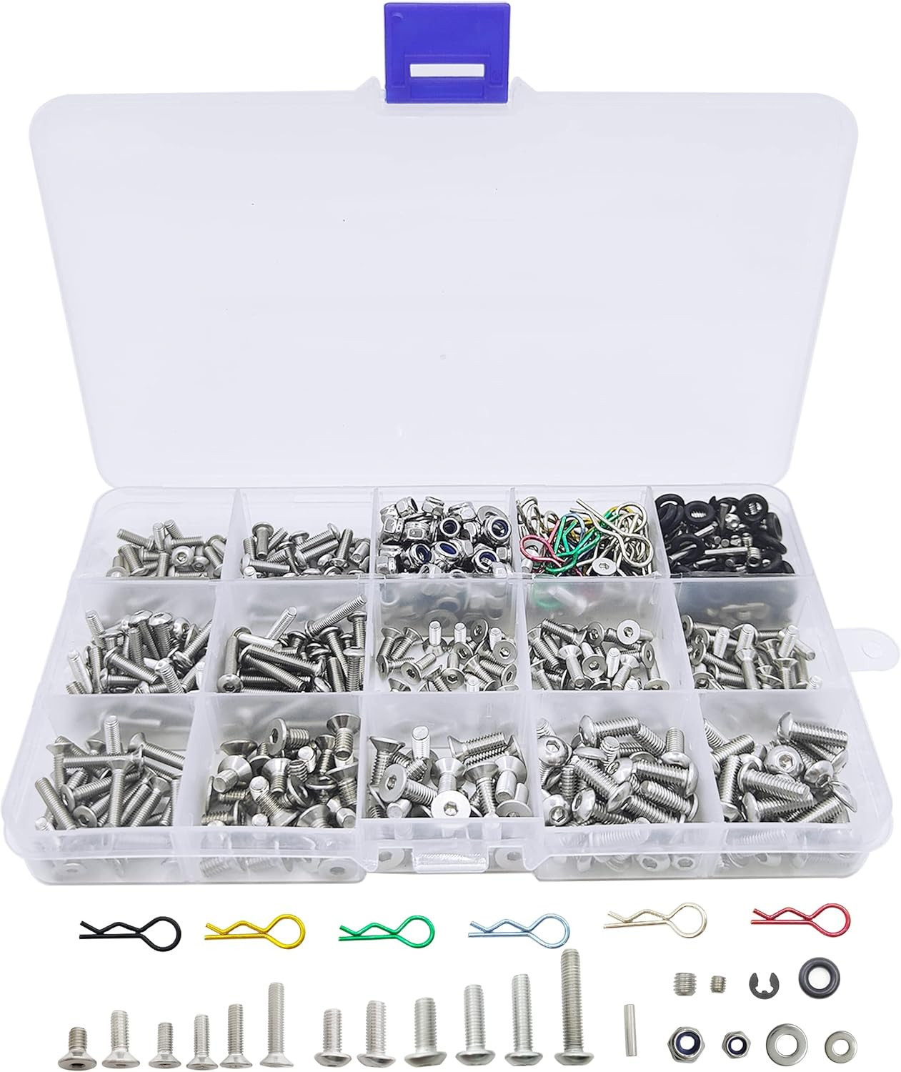 710Pcs Universal RC Screw Kit 304 Stainless Steel Screws Assortment Set