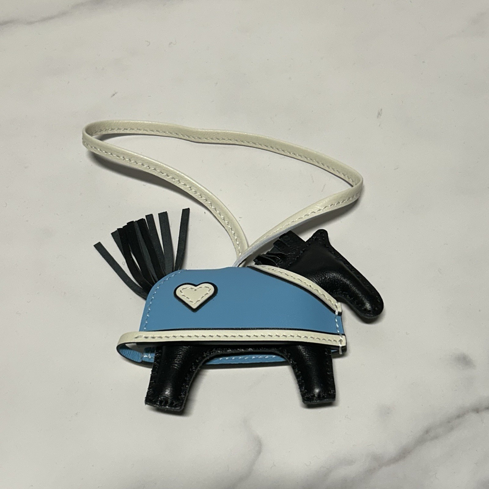 Hermes Rodeo Robeo Coeur PM Charm Lamb Black × Light Blue Anomiro X Voicesift