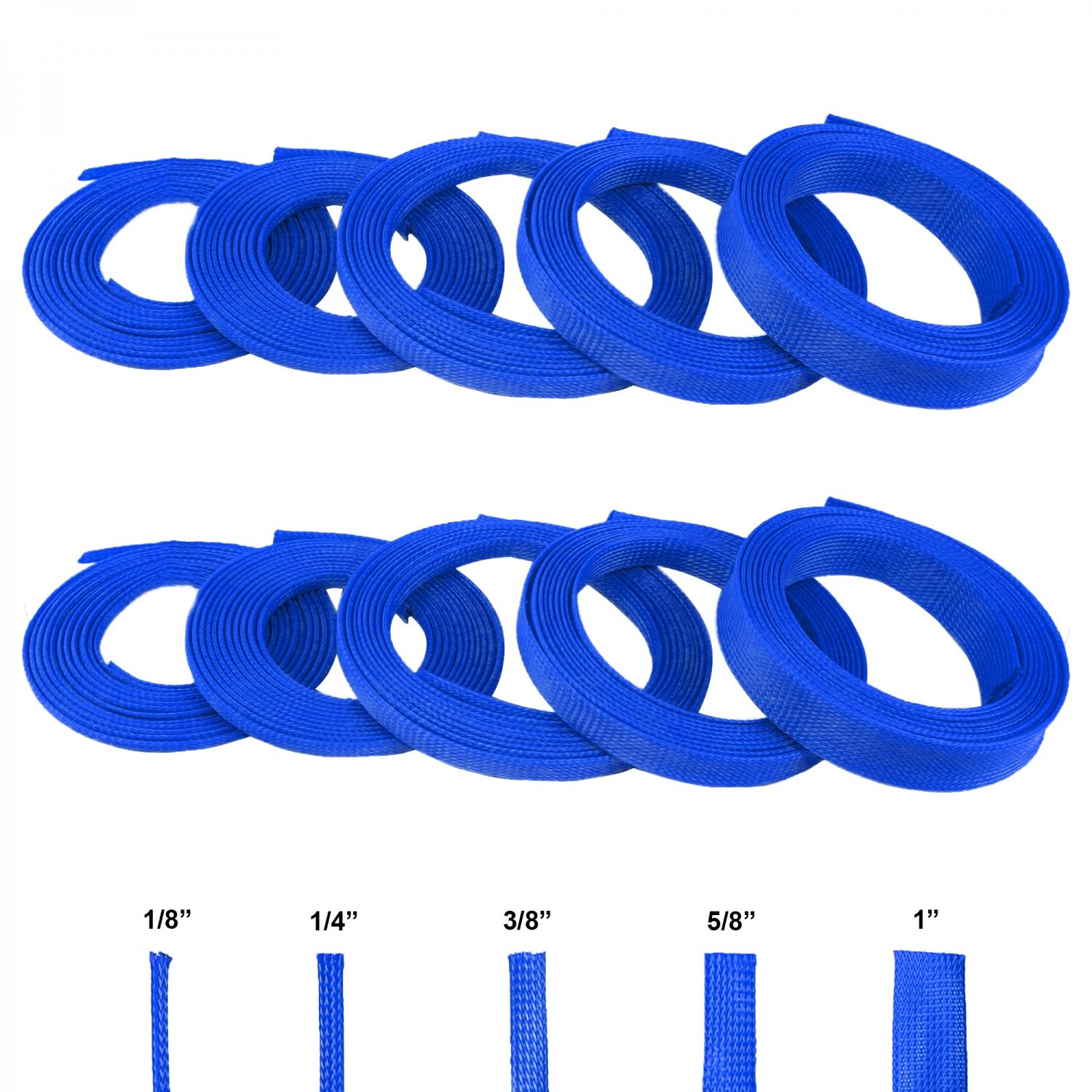 Blue Import Wrap Wire Loom Variety Pack - 100 Ft Total supra 240 jdm honda
